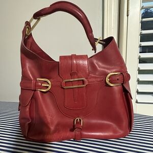 Jimmy Choo Red Leather Hobo Bag | Never Used